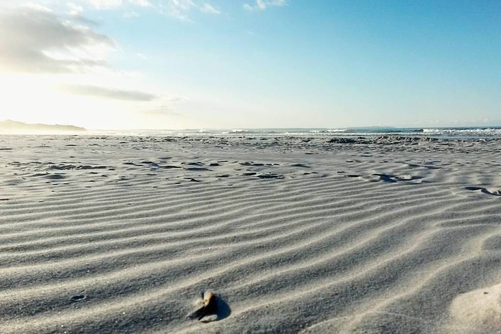 ニュージーランドの珪砂ビーチ