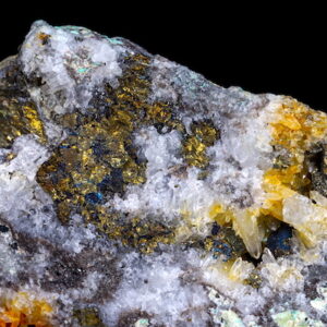 足尾銅山の銅鉱石 Chalcopyrite, Ashio Copper Mine, Tochigi Pref.（栃木県日光市足尾町）